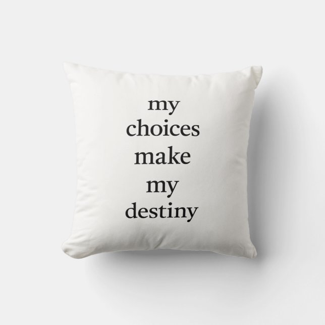My Destiny Throw Pillow (Front)