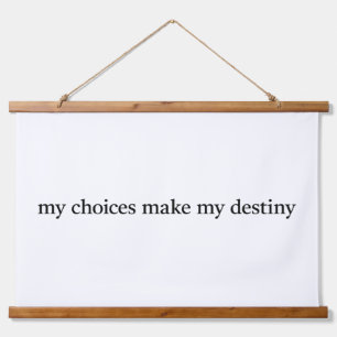My Destiny Wood Topped Wall Tapestry