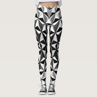 My diamonds are bigger than yours | Monochrome Leggings