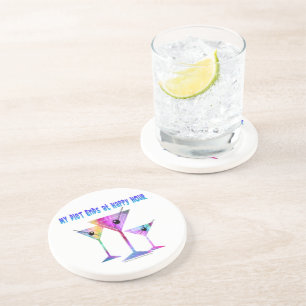 My DIET ENDS at Happy Hour! Coaster