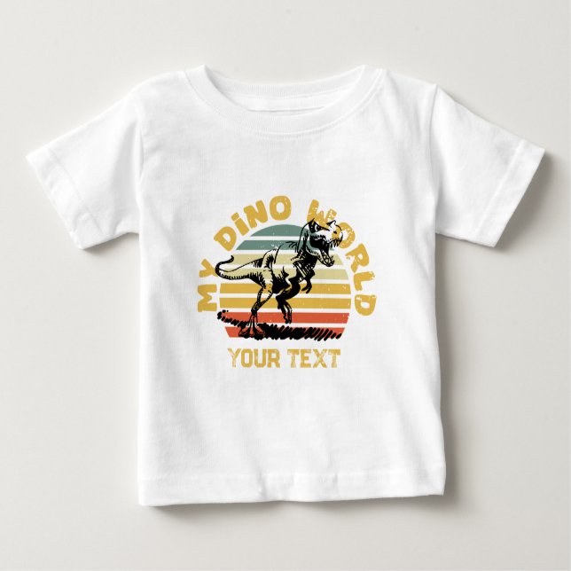 My Dino World Baby Fine Jersey T-Shirt (Front)
