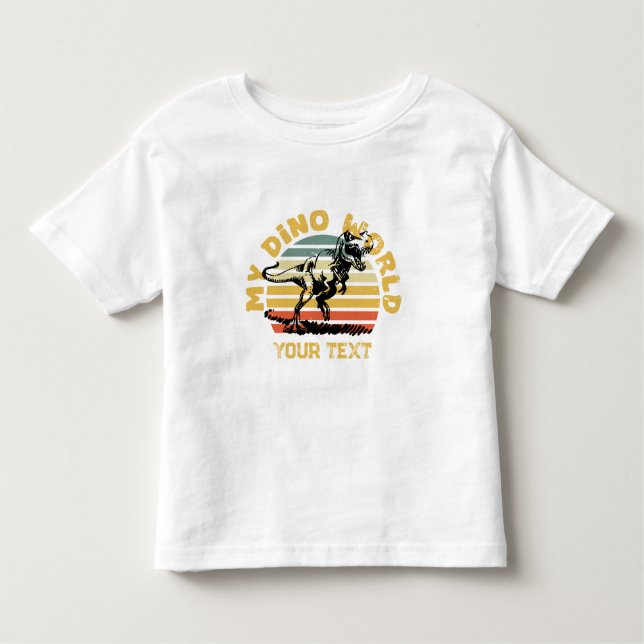 My Dino World Toddler Fine Jersey T-Shirt (Front)