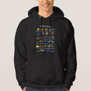 My Dinosaur Alphabet Types Of Dinosaurs Alphabet A Hoodie