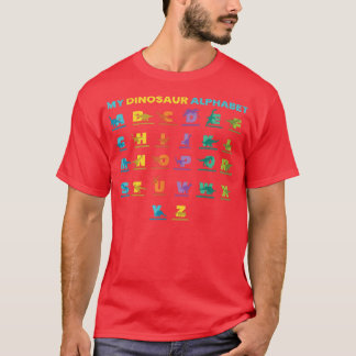 My Dinosaur Lovers Kids Alphabet Dino Fossil ABC D T-Shirt