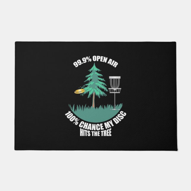My Disc Golf Hits The Trees Doormat (Front)