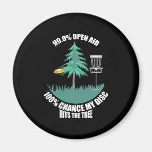 My Disc Golf Hits The Trees Magnet