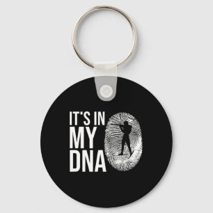 My Dna Biathlon Fingerprint Skiing Slogan Shooting Key Ring