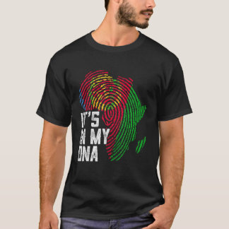 My Dna Eritrea Flag Apparel Black African American T-Shirt