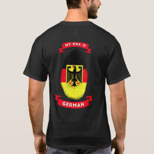 My Dna Is German Germany Flag Fingerprint Nation C T-Shirt