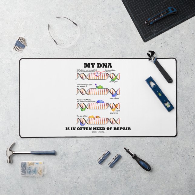 My DNA Is In Often Need Of Repair DNA Humour Desk Mat (Workstation)