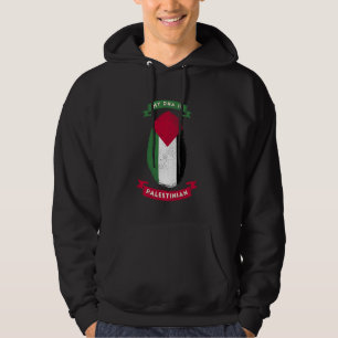 My Dna Is Palestinian Palestine Flag Fingerprint C Hoodie