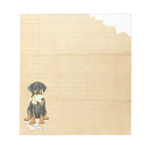 My Doberman Ate My Homework Notepad