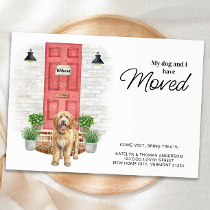 My Dog and I Have Moved Golden Doodle Moving  Announcement