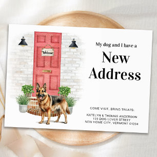 My Dog and I New Address German Shepherd Moving  Announcement
