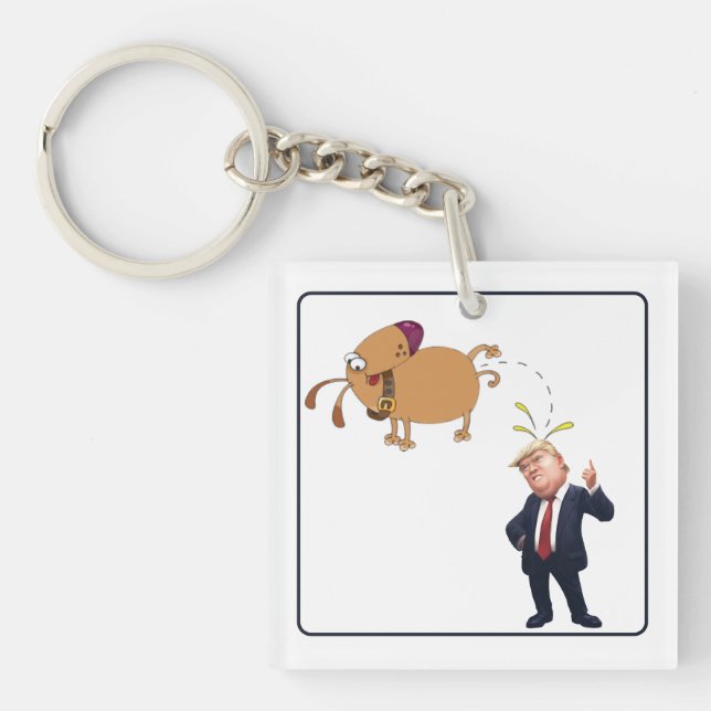  My Dog And The Pres  Key Ring (Front)
