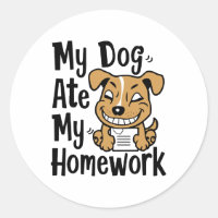 My dog ate my homework