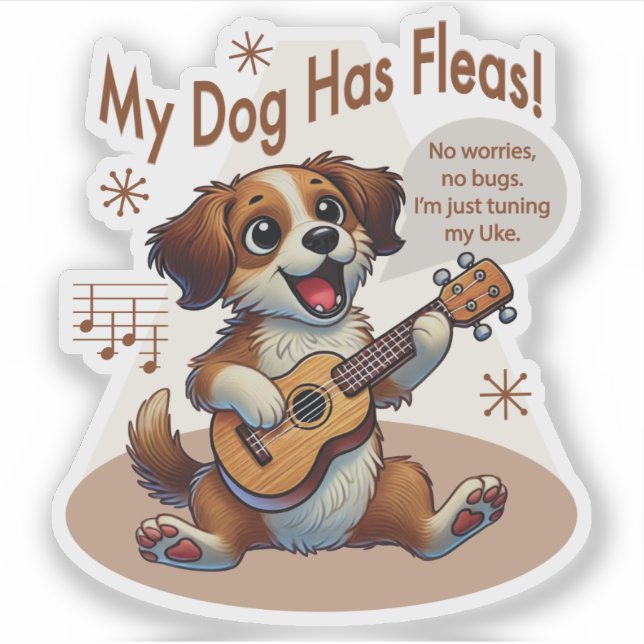 My Dog Has Fleas Ukulele Tuning Song (Front)