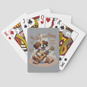 My Dog Has Fleas Ukulele Tuning Song Playing Cards