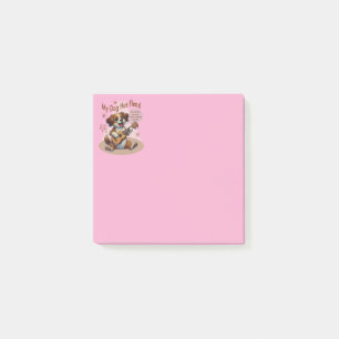My Dog Has Fleas Ukulele Tuning Song Post-it Notes
