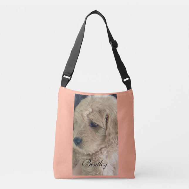 My dog is a loyal friend and treasure,  crossbody bag (Front)