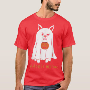 My Dog Is Boo Funny Dog Owner Boo Ghost Lover Hall T-Shirt
