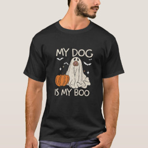 My Dog is My Boo Funny Ghost Dog Pumpkin Halloween T-Shirt