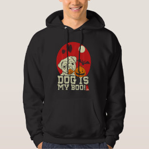 My Dog Is My Boo Funny Halloween Costume Hoodie