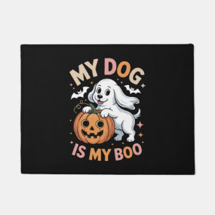 My Dog is My Boo Funny Halloween Doormat