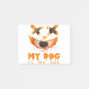My Dog Is My Boo & Halloween Costume Idea with Bor Post-it Notes