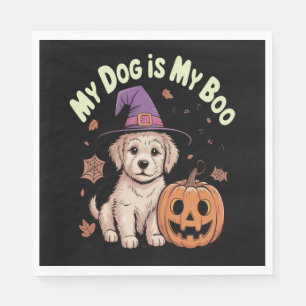 My Dog is My Boo Halloween Napkin