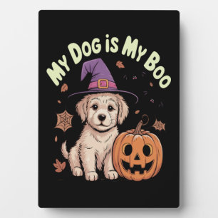 My Dog is My Boo Halloween Plaque