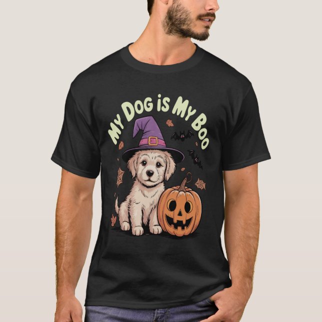 My Dog is My Boo Halloween T-Shirt (Front)