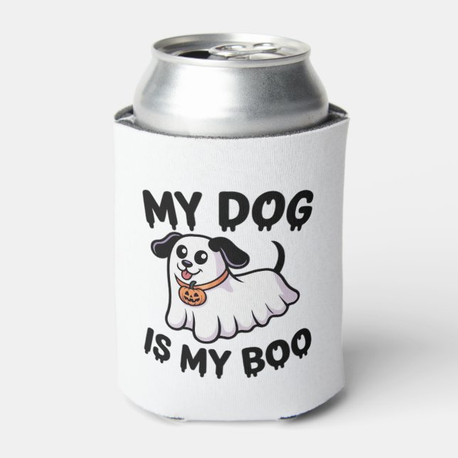 My Dog Is My Boo Shirt � Funny Dog Lover Gift 2025 Can Cooler (Can Front)