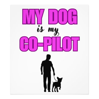 My dog is my partner Creative Pink Photo Print