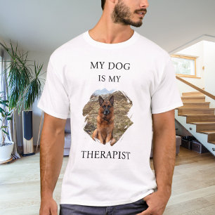 My dog is my theraphist photo T-Shirt
