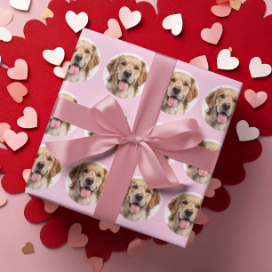 My Dog Is My Valentine Custom Photo Wrapping Paper
