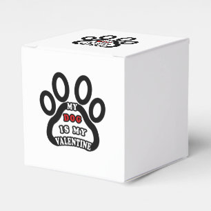 my dog is my valentine favour box