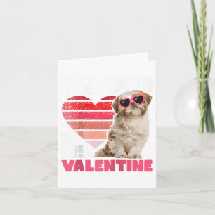 My Dog Is My Valentine - Tattoo Shih Tzu Animal Do Card