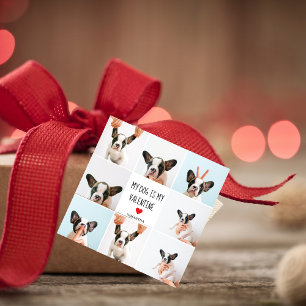 My Dog Is My Valentine   Two Dog Photos  Favour Tags
