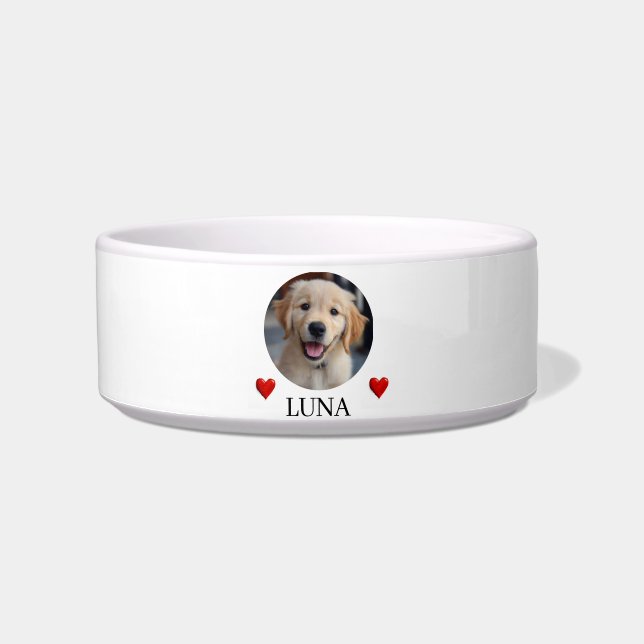 My Dog’s Bowl – Personalised Photo & Name Pet Bowl (Front)