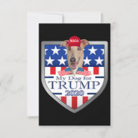 My Dog Trump 2020 Greyhound Wearing Glasses