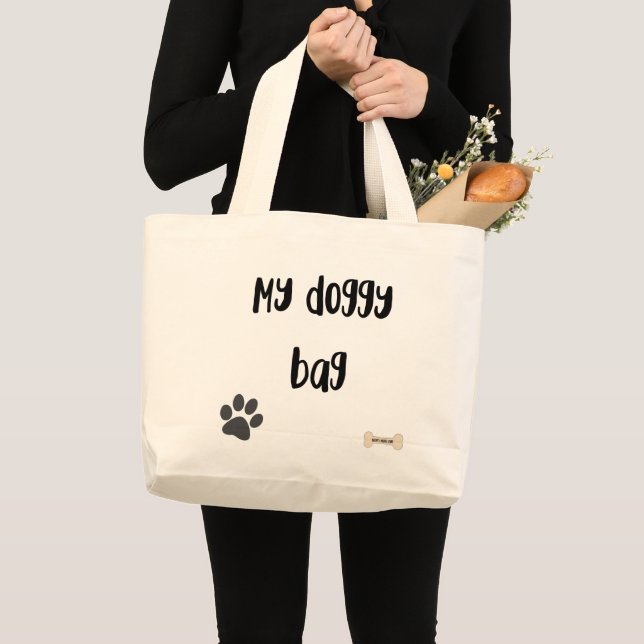 My Doggy Bag, large Large Tote Bag (Front (Product))