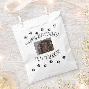 My Dog's Birthday 1 Photo and Nickname Favour Bag