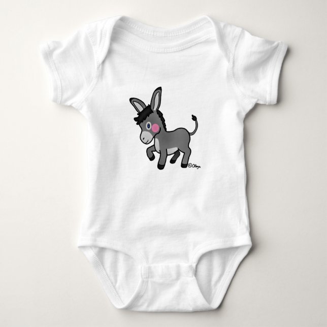 My donkey baby bodysuit (Front)