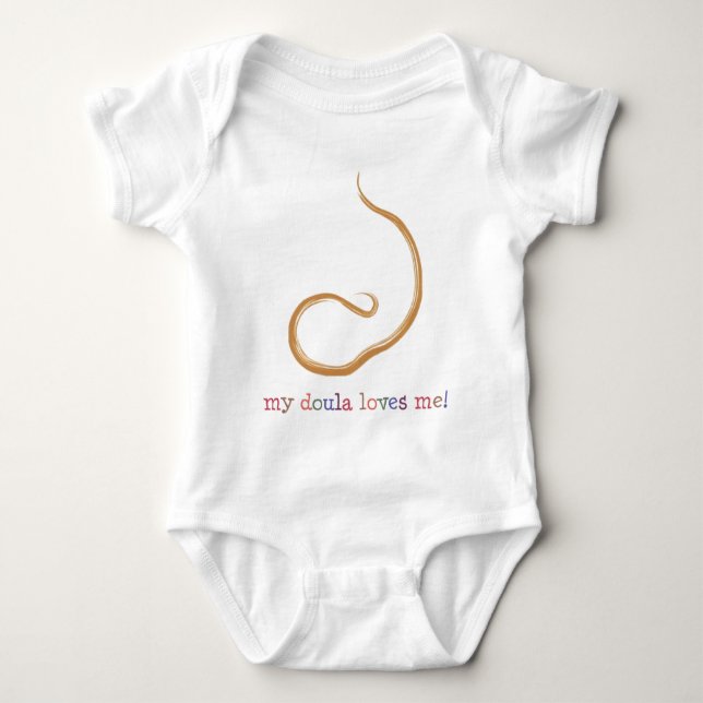 My Doula Loves Me! Baby Bodysuit (Front)