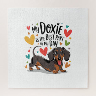 My Doxie Is The Best Part Of My Day Jigsaw Puzzle