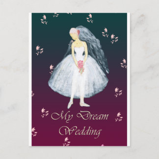My dream wedding postcard