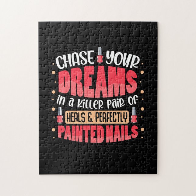 My Dreams Painted Nails Jigsaw Puzzle (Vertical)