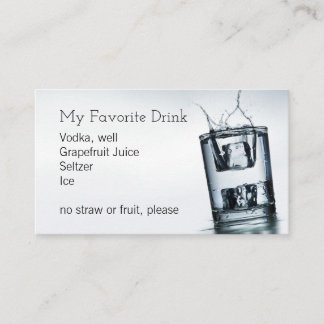 My Drink Card