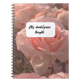 My dumb/genius thoughts. Spiral Photo Notebook